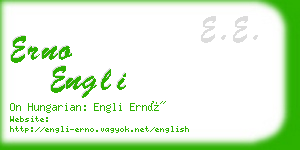 erno engli business card